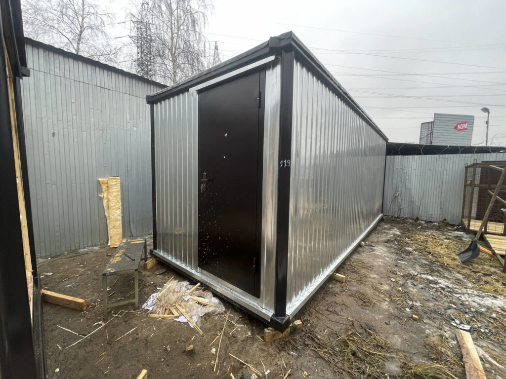 Блок-контейнер БКС-03 с внутренней отделкой Вагонка